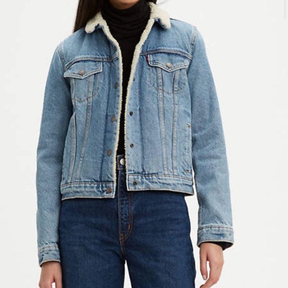 Levi’s Women’s Denim Sherpa Trucker Jacket